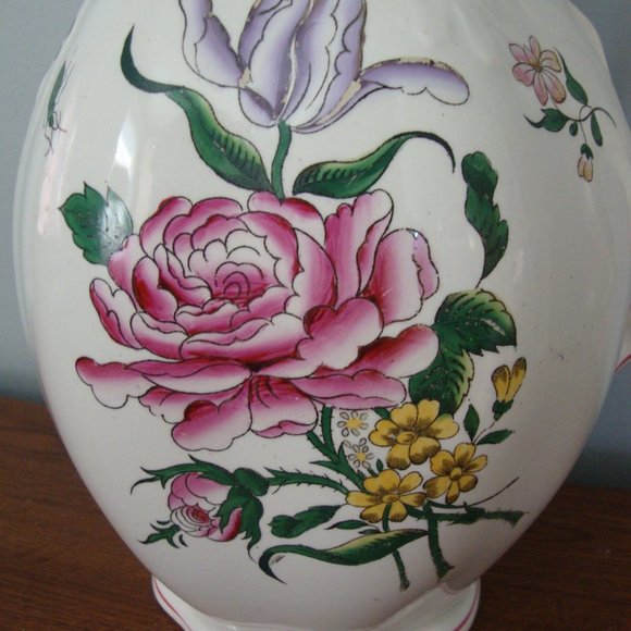 Antique Societe Ceramique Maestricht Holland Floral Pitcher - Picture 5 of 9